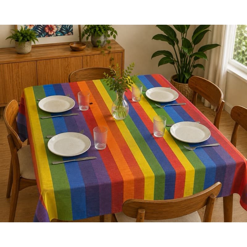 TOALHA DE MESA PRIDE - JACQUARD LGBT 🏳️‍🌈