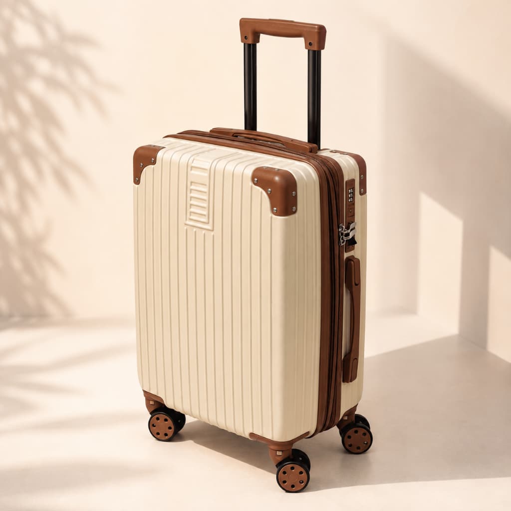 Mala de Viagem 32kg Grande Rígida em ABS com Rodinhas 360° e Zíper Expansor ANAC