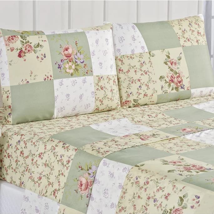 Jogo de Lençol de Casal 4 peças estampado com estampas sortidas