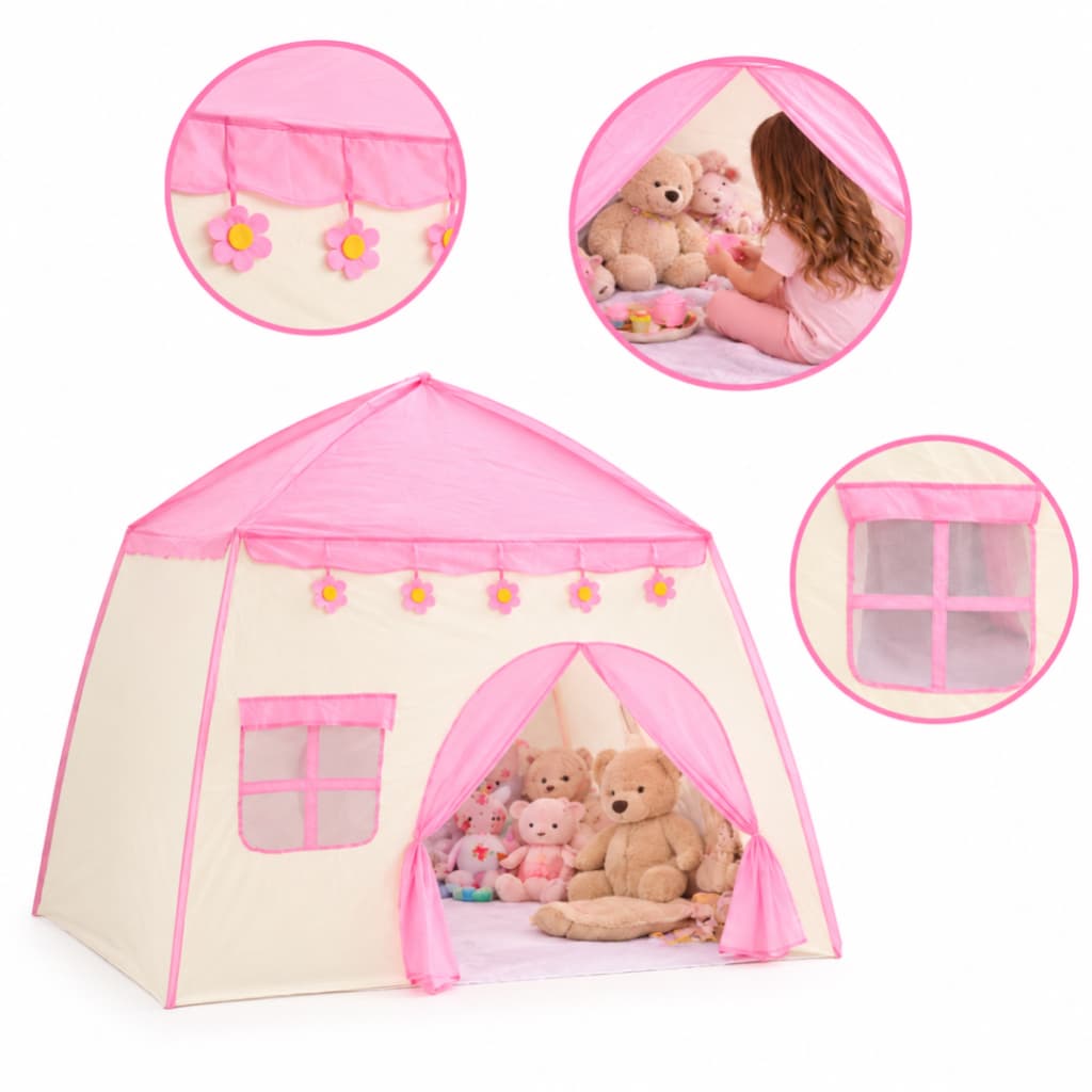 Barraca Tenda Cabana Infantil Toca Casinha Rosa Menina
