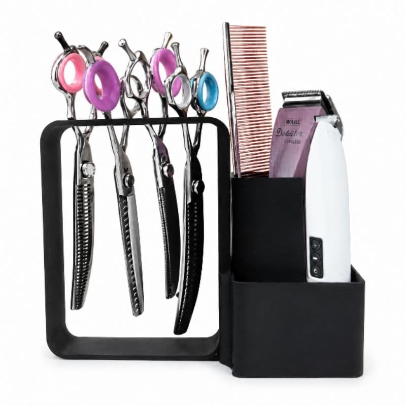 Suporte Porta Tesouras De Cabeleireiro + Pentes + máquinas +tosa