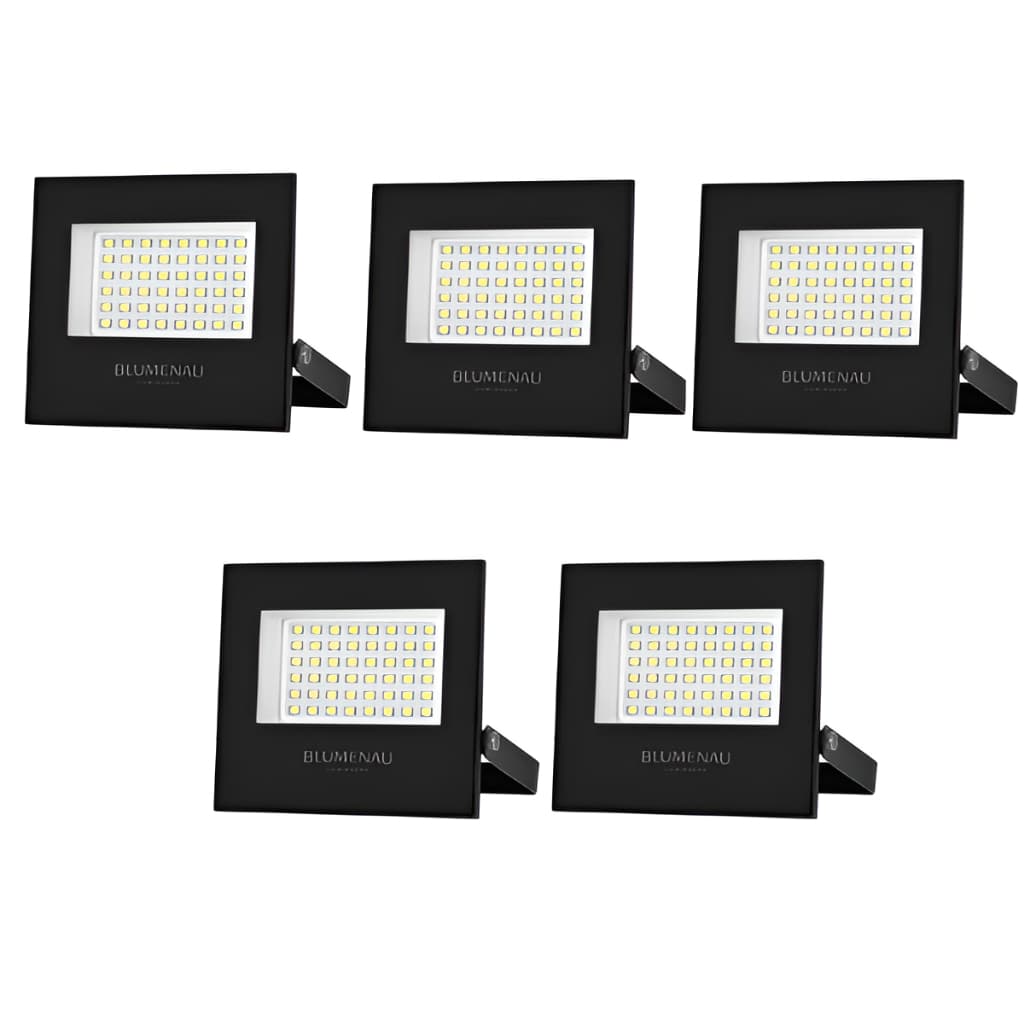 Kit 5 Refletor LED 10W 20W 30W 50W IP66 Bivolt Blumenau