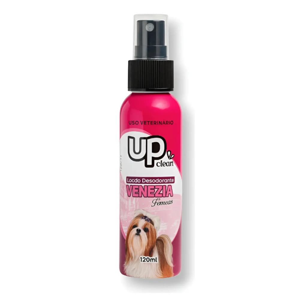 Loção Desodorante Fêmea Venezia 120ml Up Clean Perfume Pet Cães e Gatos