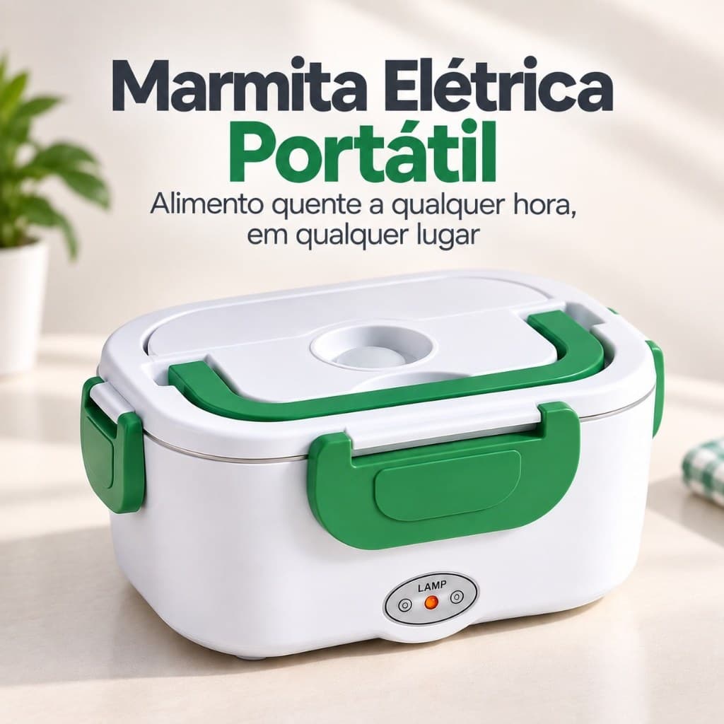 Marmita Elétrica Portatil Bivolt - 110V/220V e 12V/24V