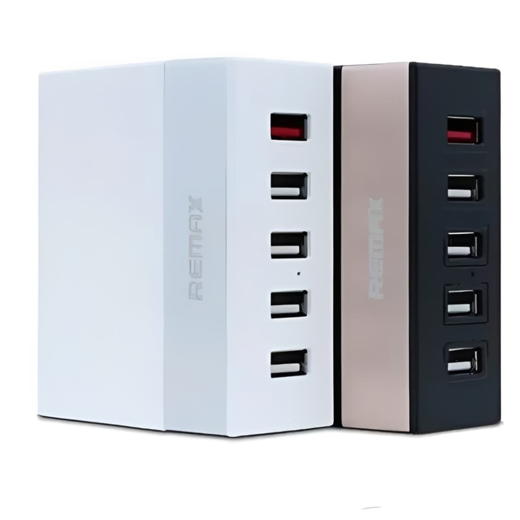 Fonte Carregadora Remax 5 USB Para Celular Carregador De Parede