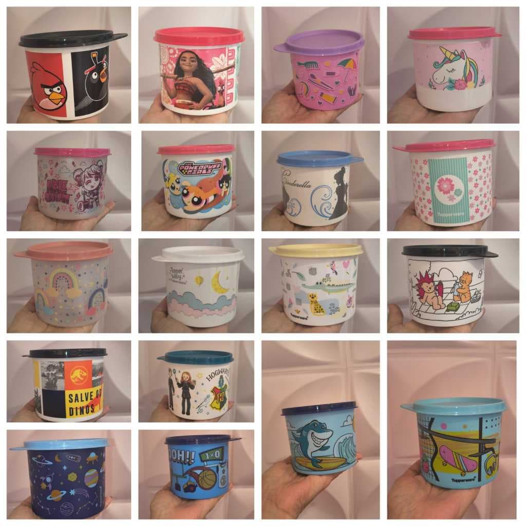 Tupper Redondinha Infantil (Diversos) 500ml 💯👀