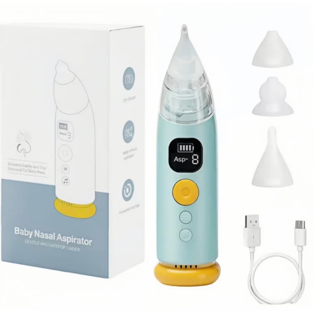 Aspirador Nasal Elétrico USB Higiene Nasal Bebê Infantil Portátil