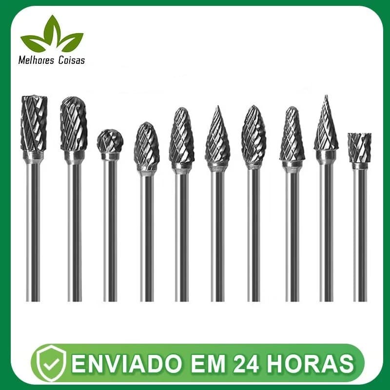 Fresa Lima Rotativa Metal Duro Escarear Madeira Aço Ferro