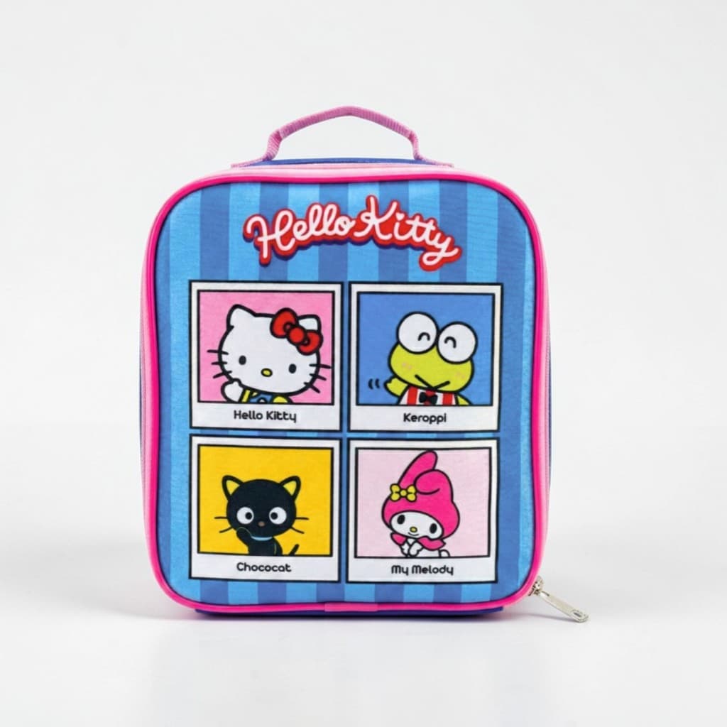 Lancheira Térmica Premium Infantil Hello Kitty Escolar Lanches Reforçada 4 A 5 Horas Conservação