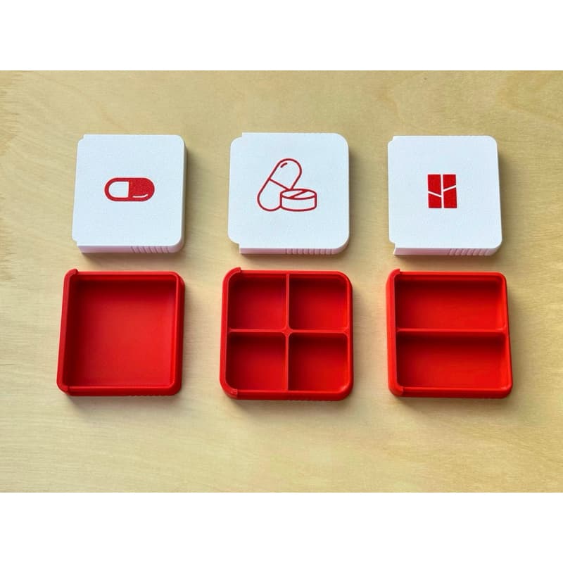 Mini Organizador de Comprimidos para Viagem.