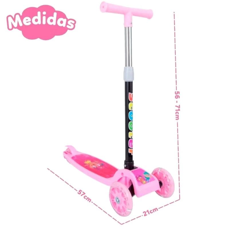 1 Patinete 3 Rodas Feminino Scooter