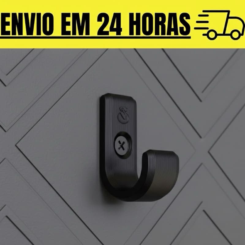 Kit Ganchos com parafuso Parede Toalha Roupa Bolsa Boné