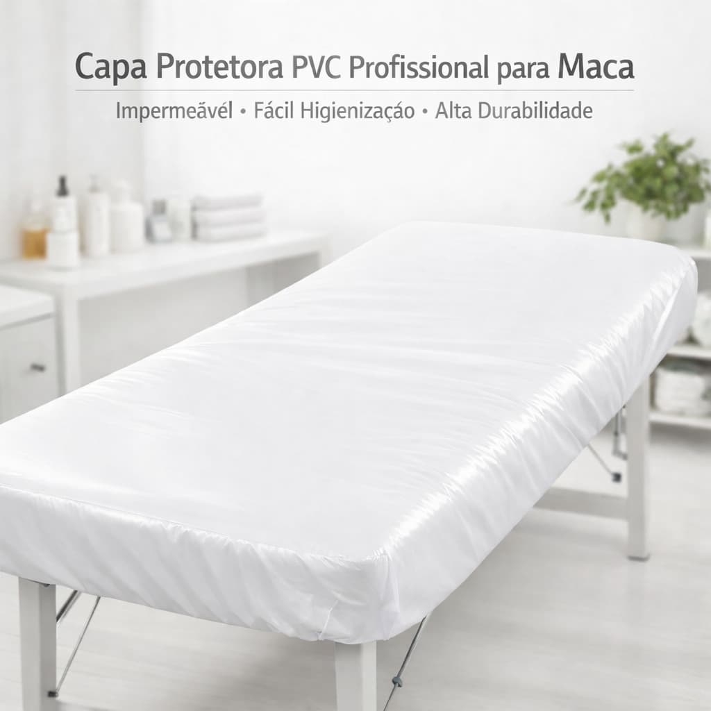 Capa Para Maca 80cm Impermeável PVC Transparente Profissional 1,90x0,80
