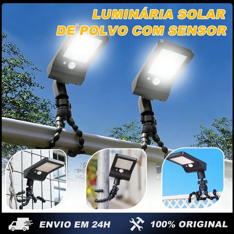 Lâmpada Solar Decorativa 3 Modos, LED Jardim Impermeável