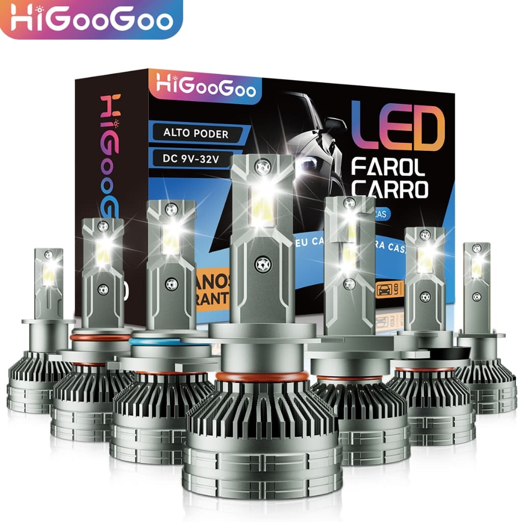 G70 200W 40000LM Carro Led Lâmpadas De Farol Luz De Nevoeiro Para H1 H3 H4 H7 H11 H27 9005 9006 6500K
