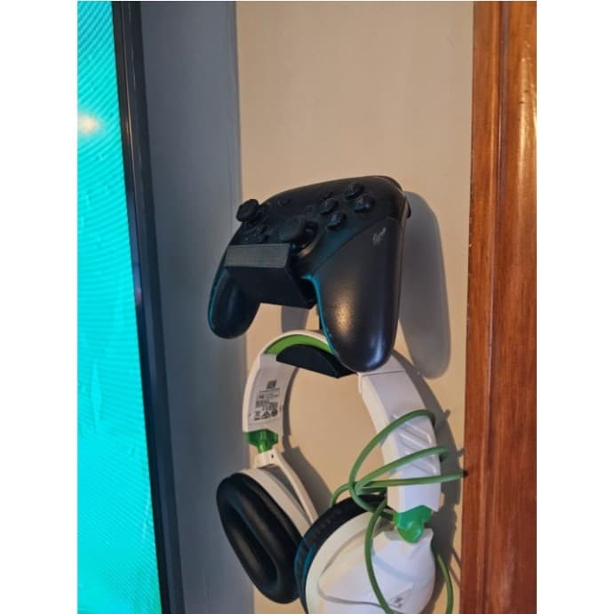 Suporte Controle PS5 PS4 Xbox + Headset Gamer Parede Organizador Setup Gamer Porta Fone