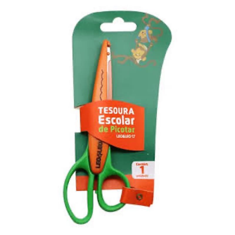 Tesoura Escolar de Picotar Leo & Leo, 1 unidade