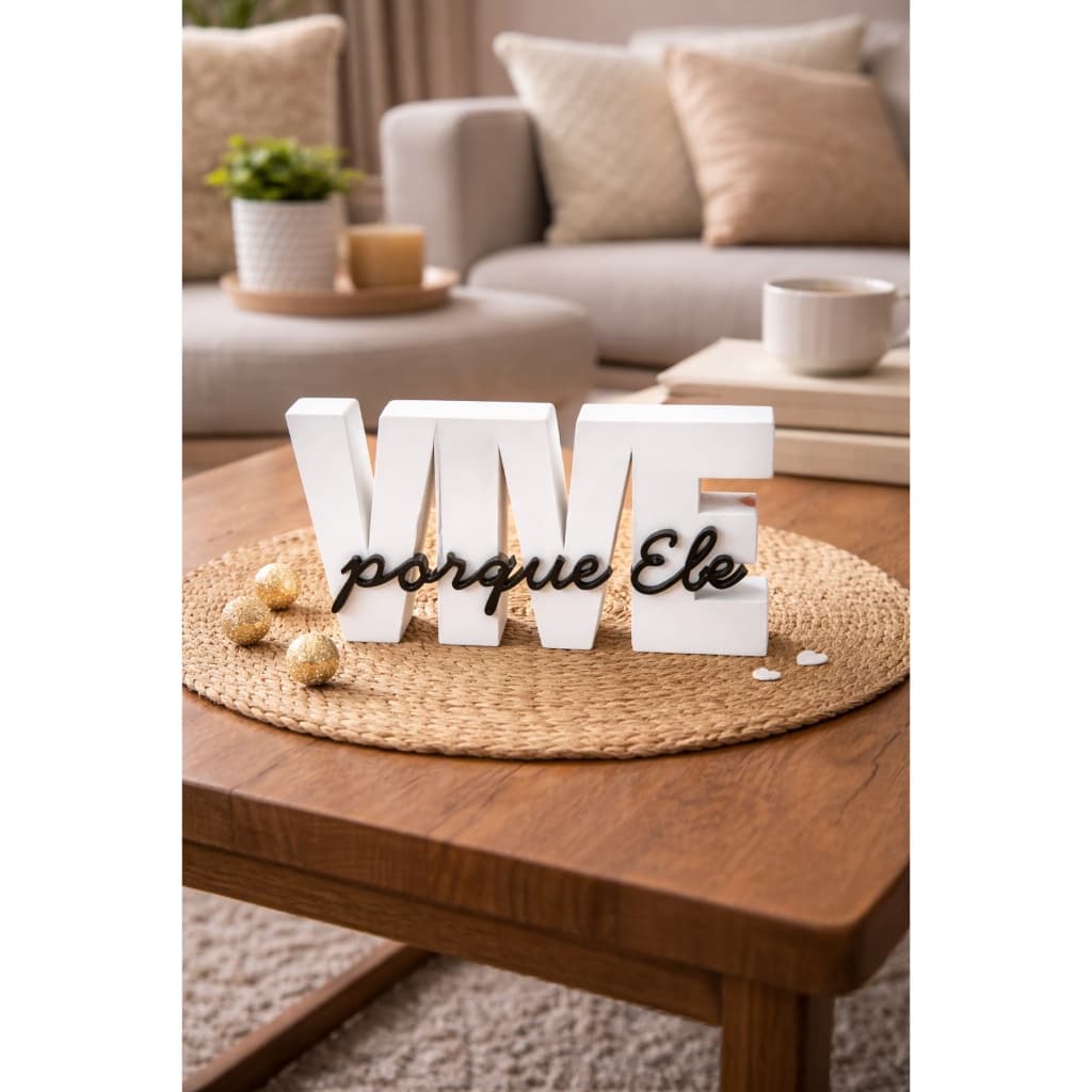 Decoração "Porque Ele VIVE"