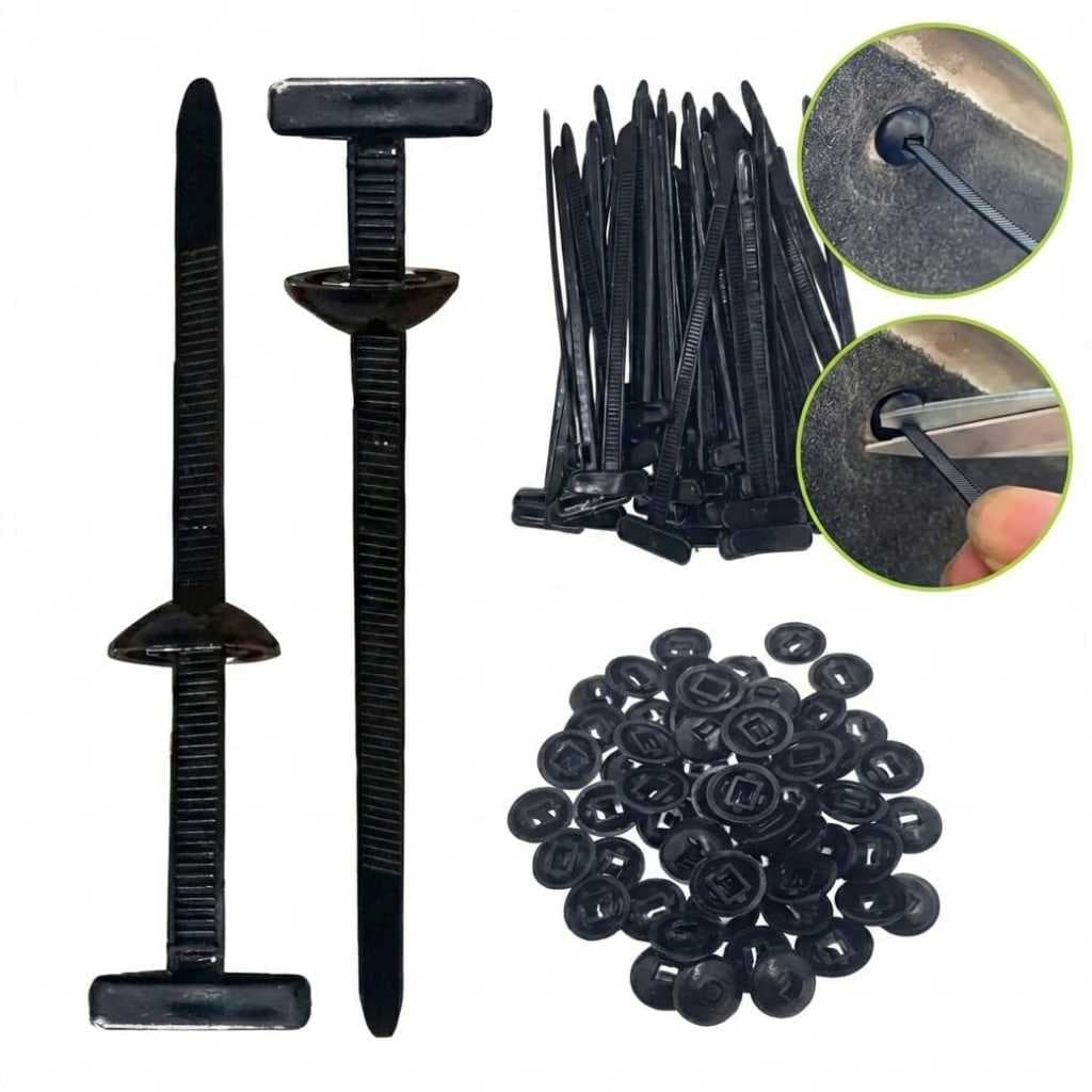 Kit Unidades De Abraçadeiras Com Travamento Automático Fivela Universal De Nylon Multifuncional