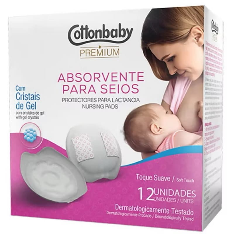Cottonbaby Absorvente Para Seios - 12 Unidades