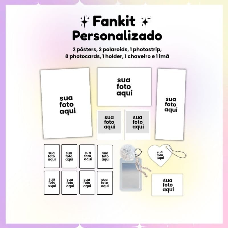 Fankit Personalizado - Itens Fanmades personalizáveis KPOP (LEIA A DESCRIÇÃO)
