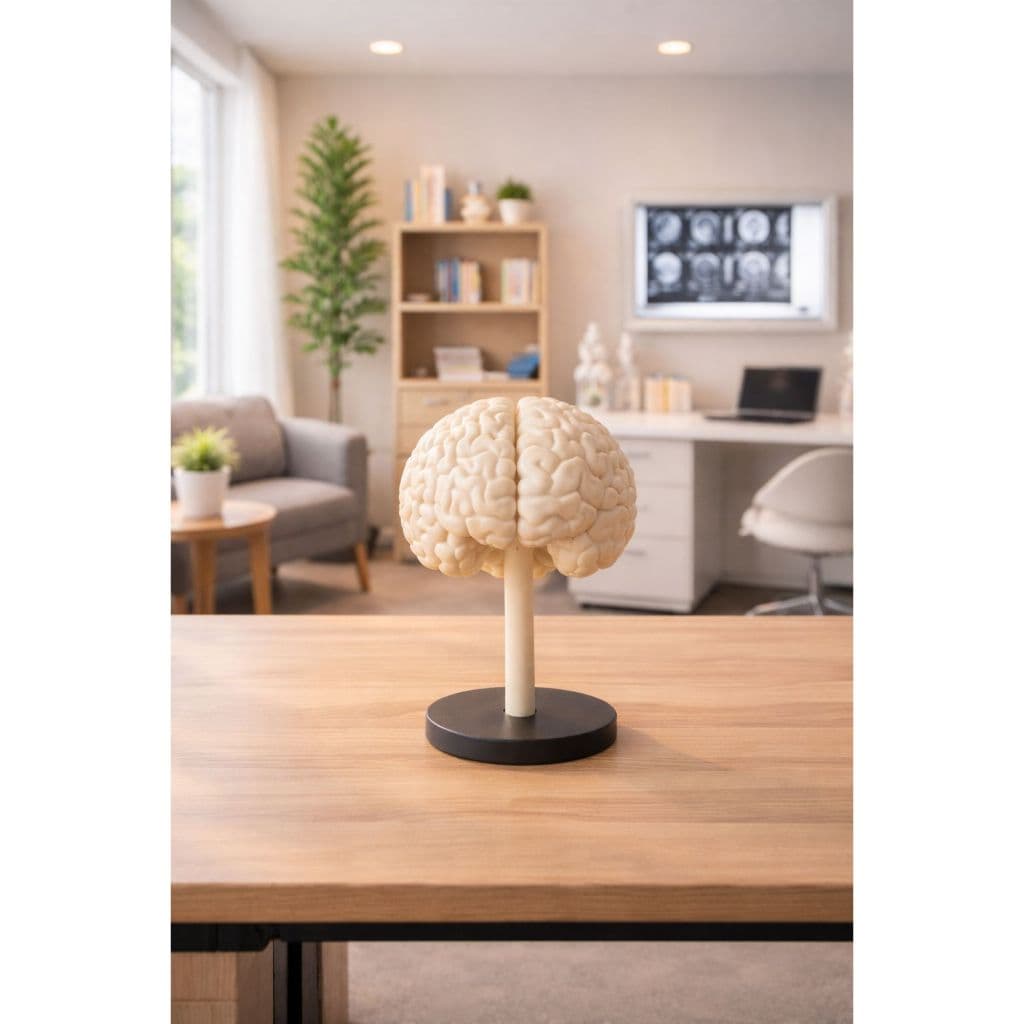 Crânio - Modelo Anatômico de Cérebro 3D Decorativo psicologia - decoração consultório clínica