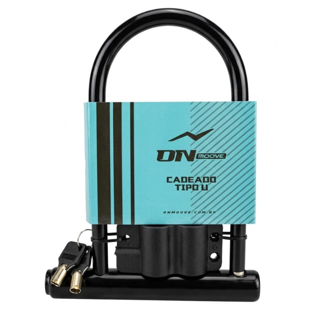 Cadeado Bike Bicicleta U Lock Trava Chave 170x245mm ONmoove