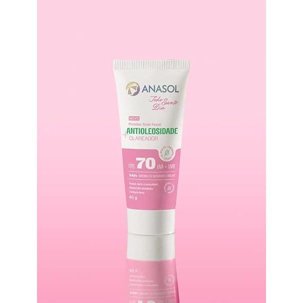 Anasol Protetor Solar Facial Antioleosidade Clareador Todo Santo Dia FPS70 40g