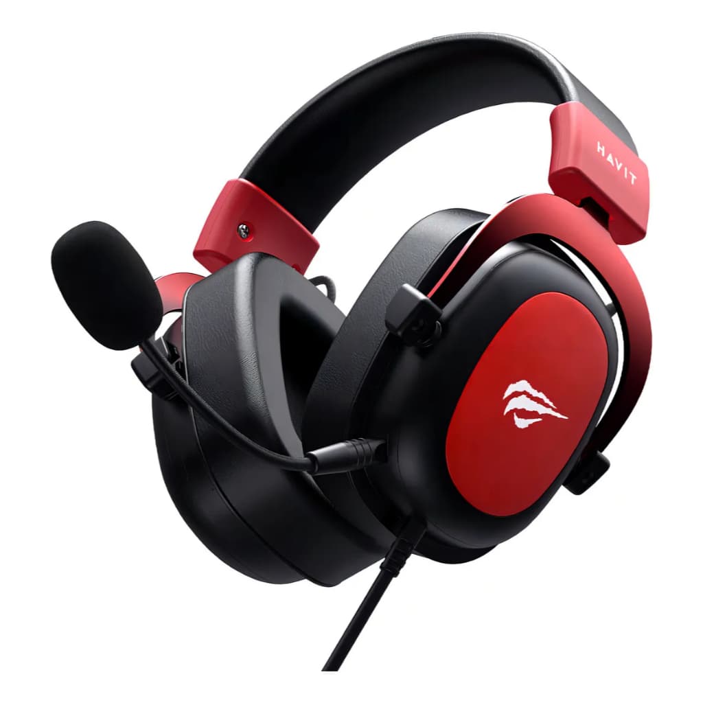 Headset Gamer Havit H2002d Fone De Ouvido Over-ear Gamer Vermelho Compatível Com Ps4/ps5/xbox/one/series/pc