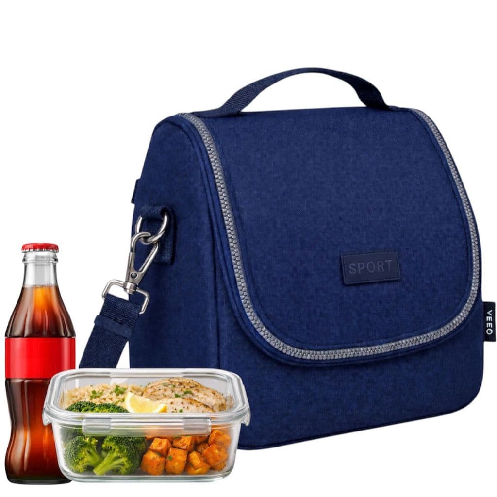 Bolsa Térmica Fitness Grande Com Alça Marmita Lancheira Trabalho Viagem Academia Térmico