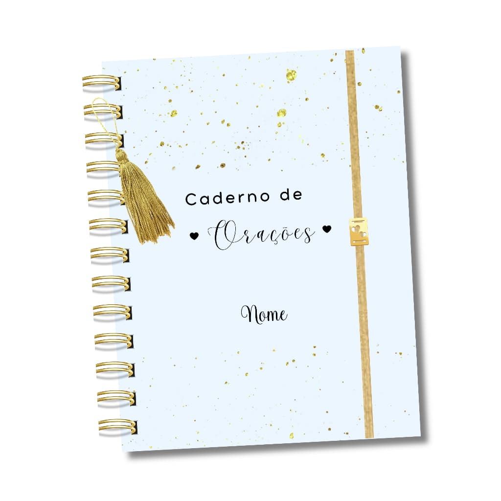 Caderno de Orações Anotações Momentos Diários com Deus Personalizado com Nome Presentes
