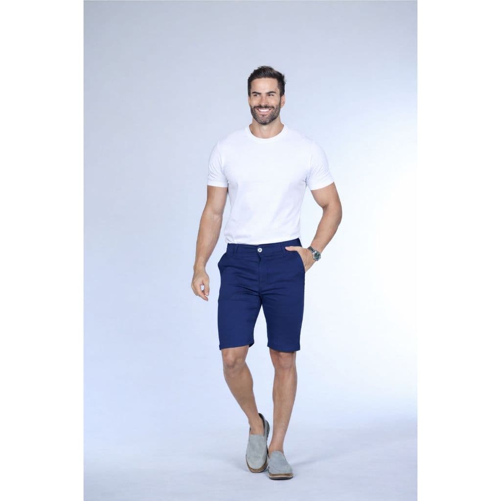 Bermuda Esporte Fino Bolso embutido Com Elastano Tecido Linha Premium