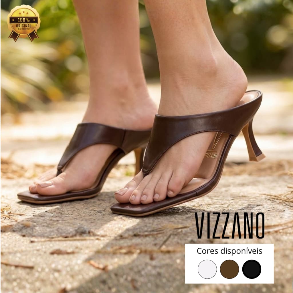 Tamanco Vizzano Conforto Estilo Dia a Dia Design Moderno Calce Fácil Ideal Trabalho Passeio e Verão