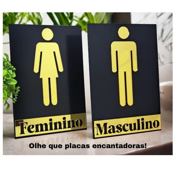 Placas Banheiro prontas de ACM (fundo) e ACRÍLICO (parte de cima) com fita para instalação