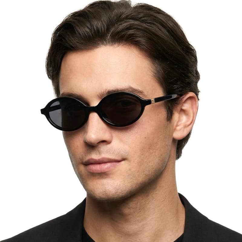 Óculos de Sol Com Proteção UV400 Oval Retrô Vintage Estilo Praia Festa Moda Blogueira Feminino Masculino