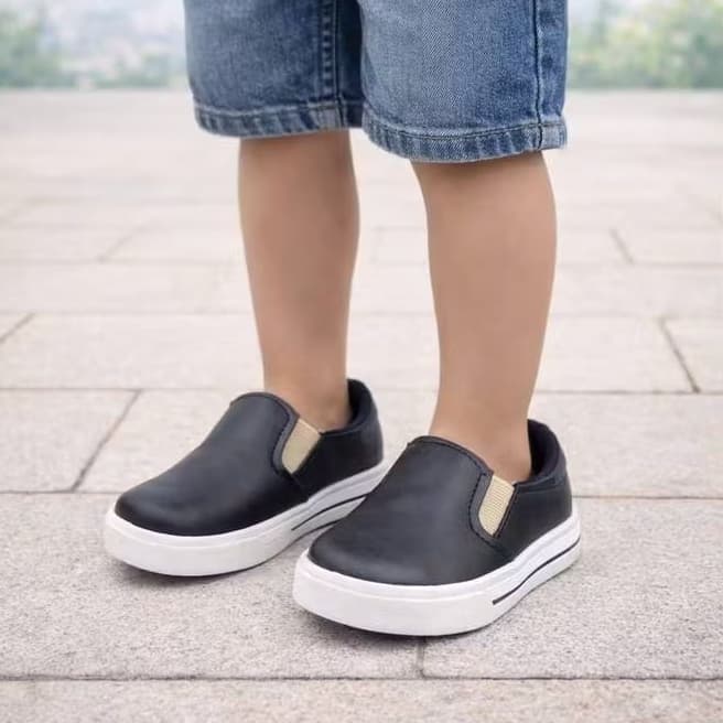 Tênis Infantil Menino Casual Calce Fácil Sliper On Confortável