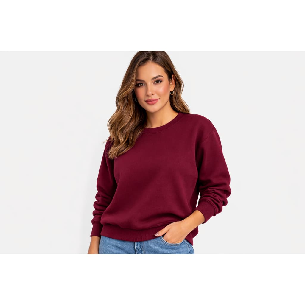 Moletom Flanelado Unissex Quentinho Inverno Gola Redonda Moletom Casual Confortável Masculino Feminino