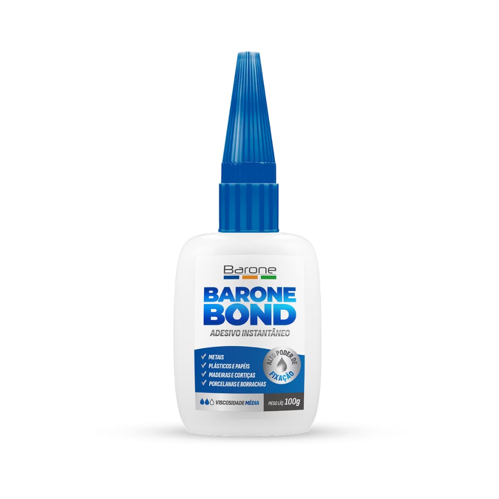 Super Cola Liquida Barone Bond Cola Madeira Papel Borracha 100g