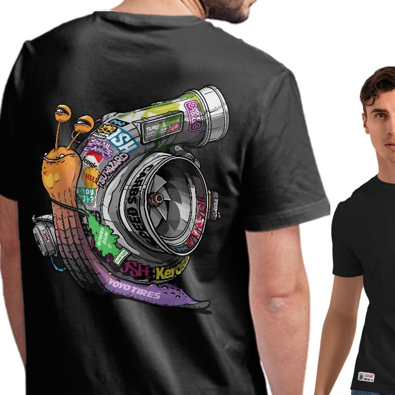 Camiseta Caracol Turbo, Cultura Gearhead, Boost Life, 100% algodão