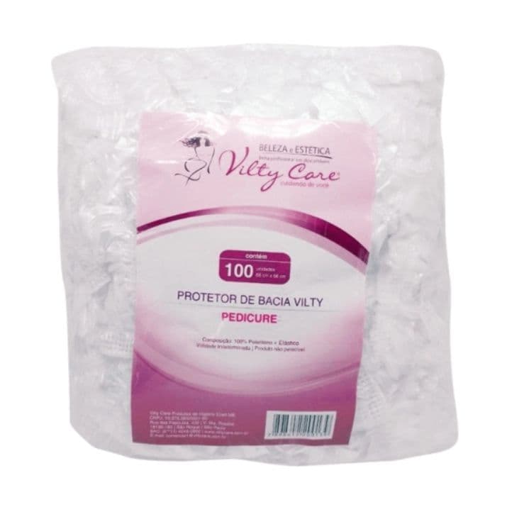Protetor de Bacia de pés PEDICURE 100un Vilty Care