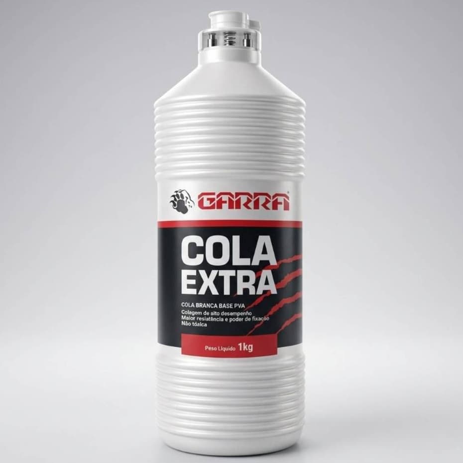 Cola Branca 1Kg PVA Extra Profissional Marcenaria  Rendimento Madeira MDF Papel - Promoção !