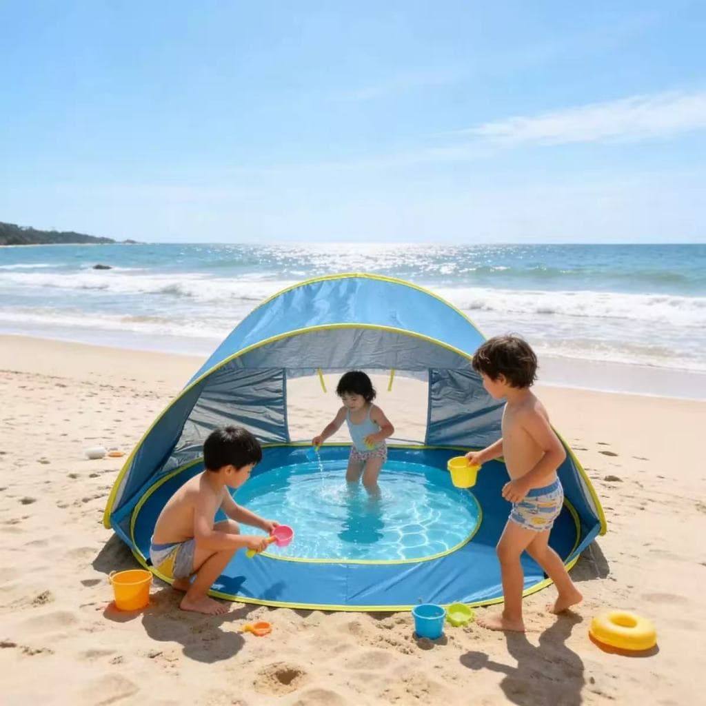 Tenda Barraca Infantil Dobrável Praia Proteção Uv Piscina