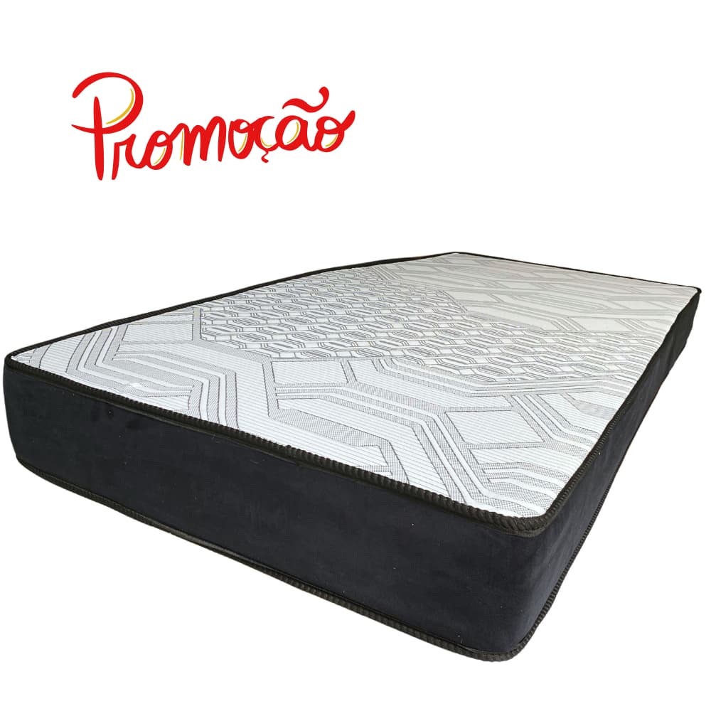 Colchão Solteiro D33 Espuma 17cm Firme Confortável 88x188 Alta Durabilidade Firme Para Coluna.