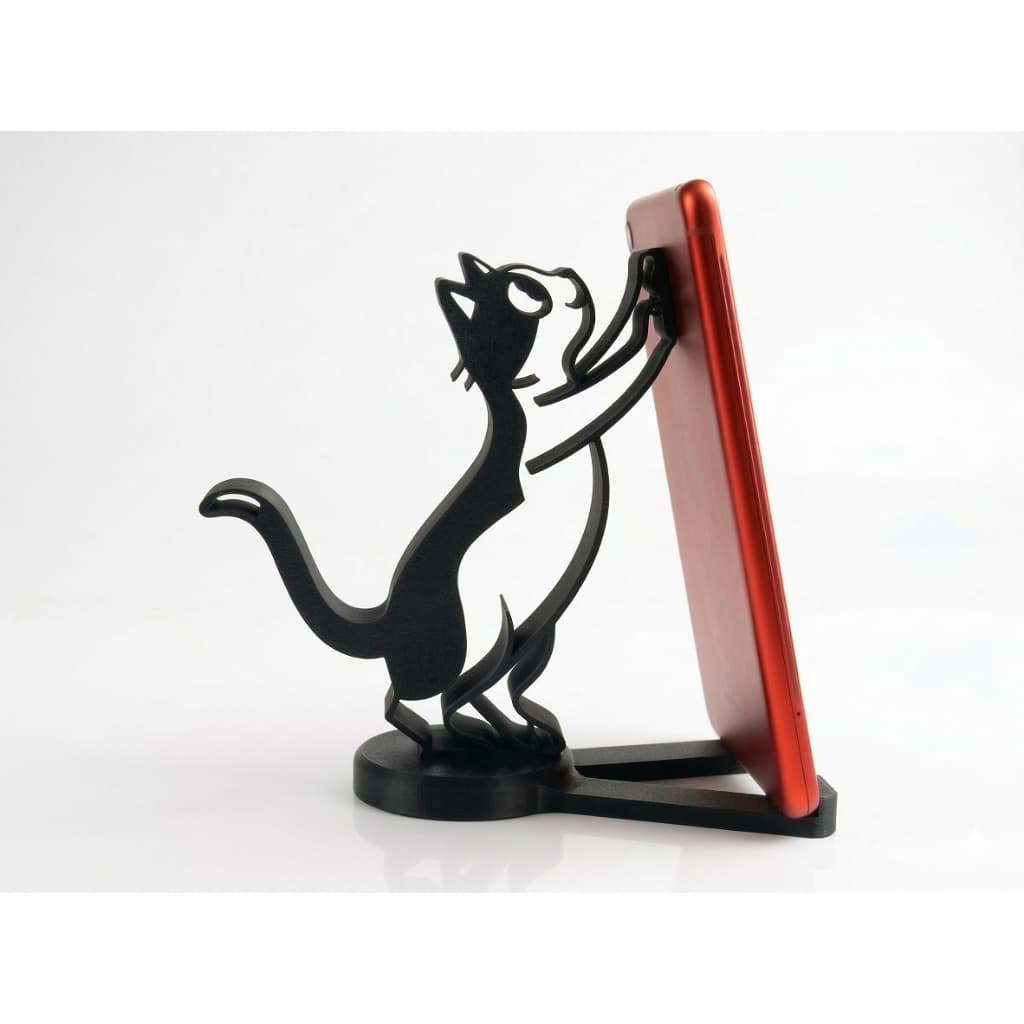 Suporte para Celular Gato Stand Smartphone Porta Celular Mesa Universal Decorativo Apoio Celular