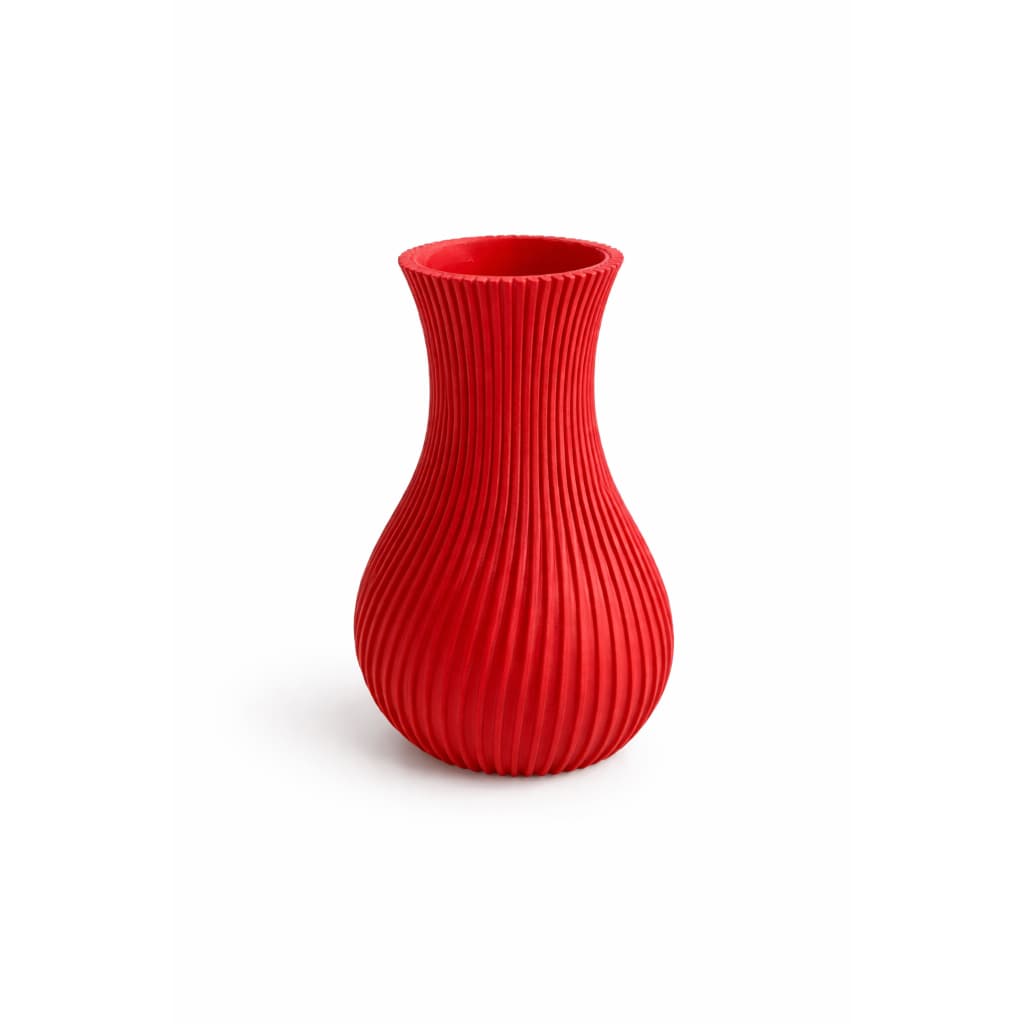 Vaso Decorativo Moderno 15cm Canelado Ideal para Decorar Mesa, Sala ou Escritório com Elegância