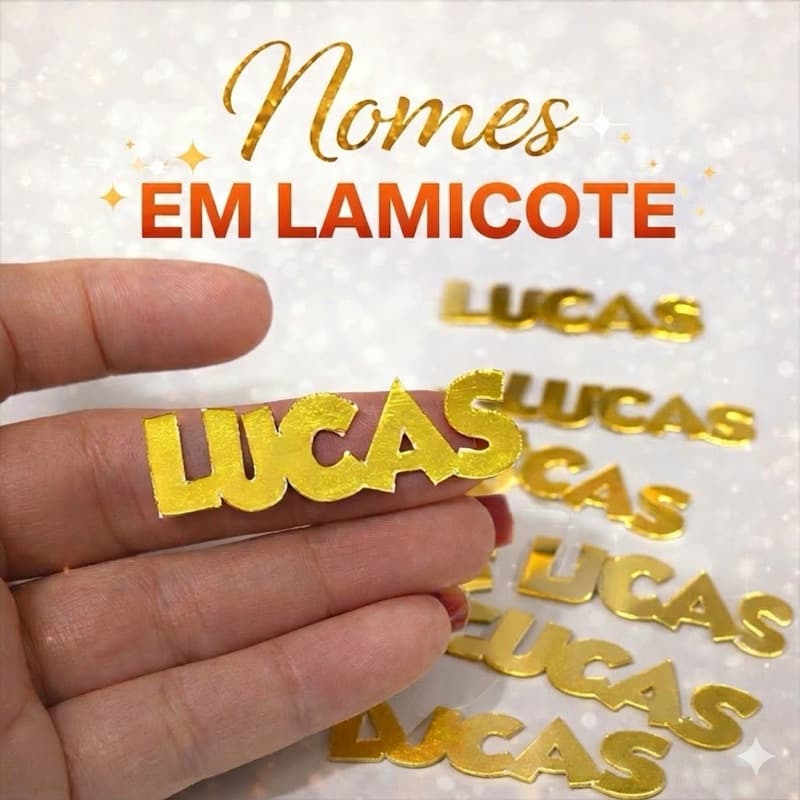 Nome Personalizado em lamicote