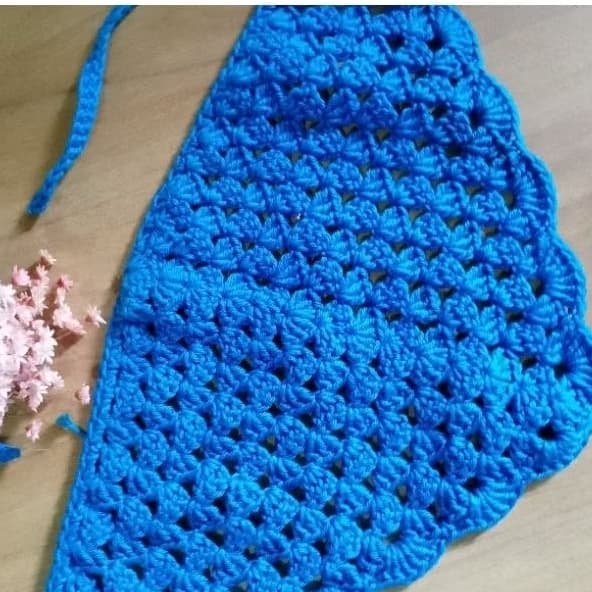 Bandana de Crochê Feminina Estilo Boho Praia Verão Festival Cabelo Lenço Artesanal