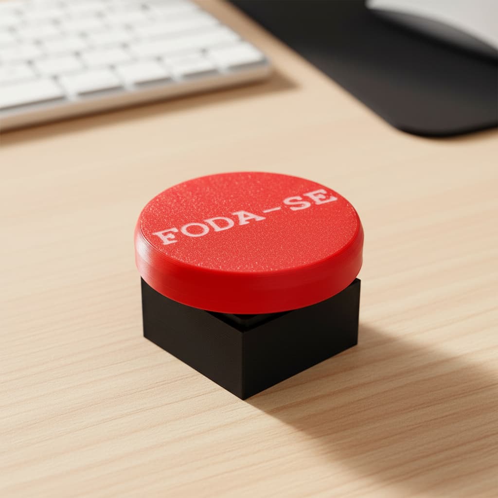 Botão do F*da-se – Fidget Anti-Stress com Click Mecânico
