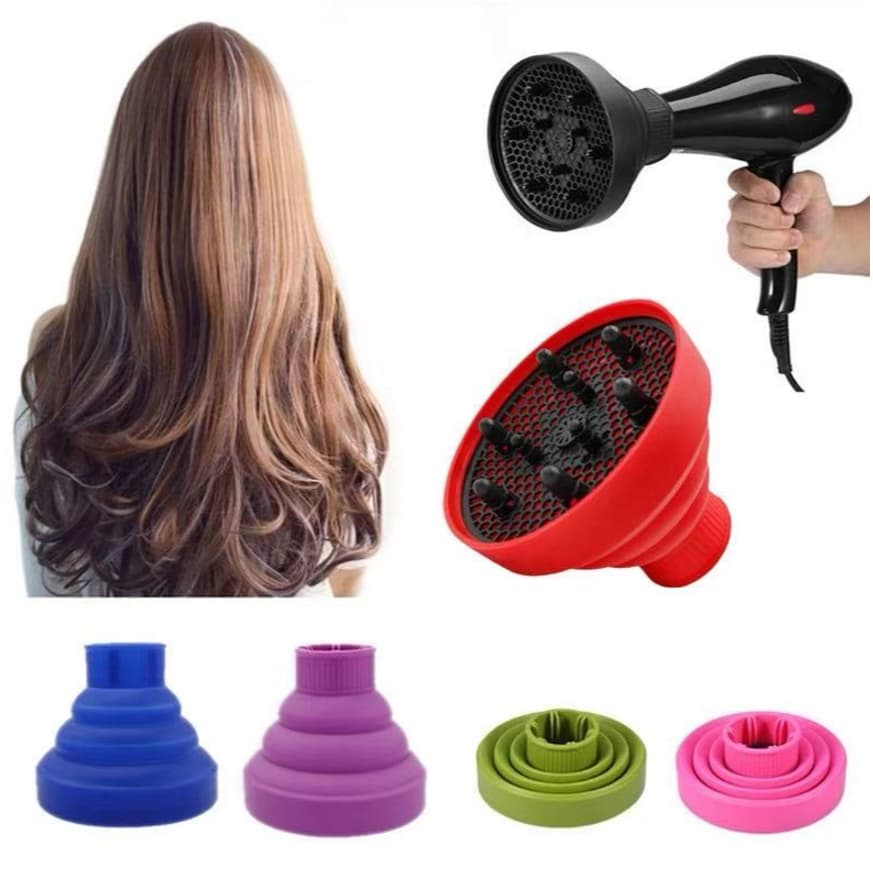 Difusor de Cachos Definidor em Silicone Retrátil com Boca Flexível Profissional