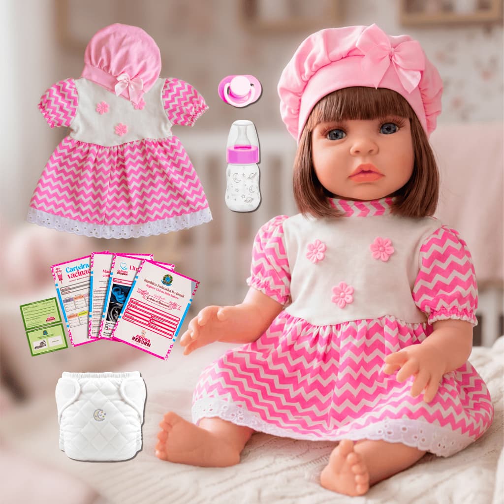 Boneca Bebê Reborn Silicone Bebe Promoção Realista 100% Vinil Siliconado